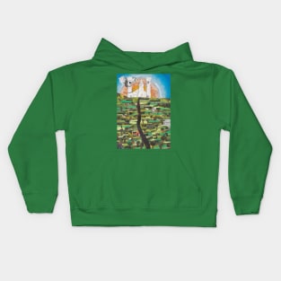 Journey Through a Fantasy Novel Kids Hoodie